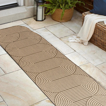 Margot Modern Geometric Arch Stripe Area Rug